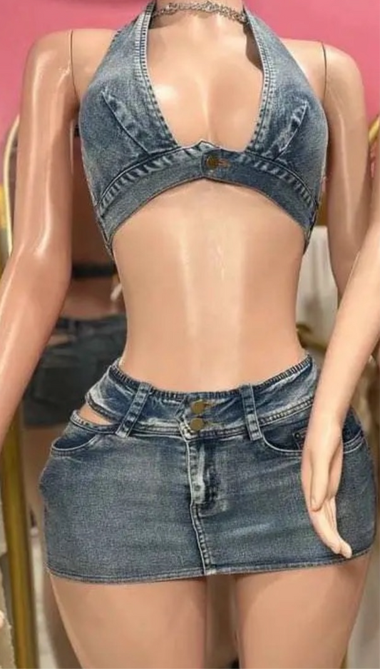 Eyes on me denim set
