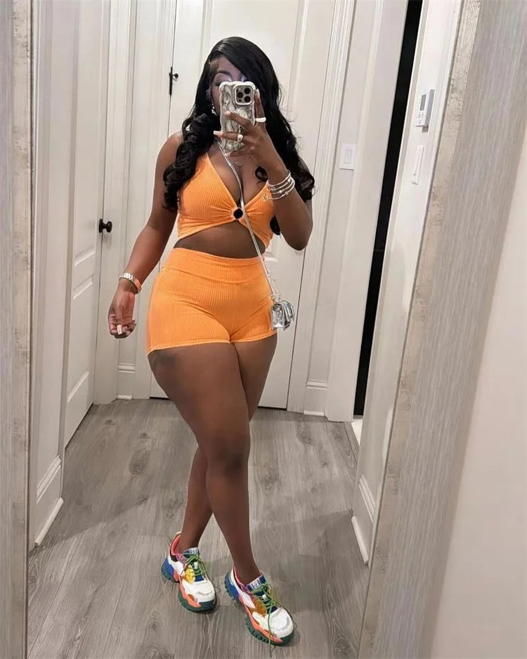 Act bad ribbed set